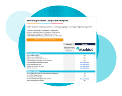 Authoring tool comparison template